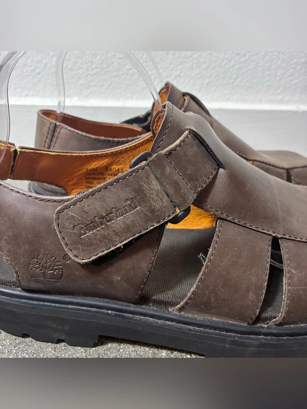 Timberland sandals cutout